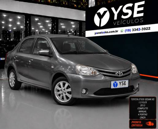 TOYOTA ETIOS 1.5 XS SEDAN 16V FLEX 4P MANUAL TOYOTA ETIOS 1.5 XS SEDAN 16V FLEX 4P MANUAL